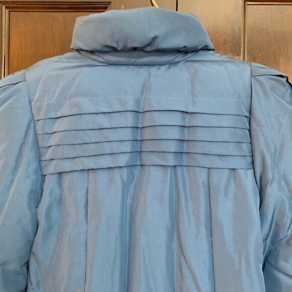 Gallery Vintage Down Puffer Coat Size M Blue - Picture 6 of 8